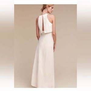 BHLDN Iva Maxi Crepe Ivory